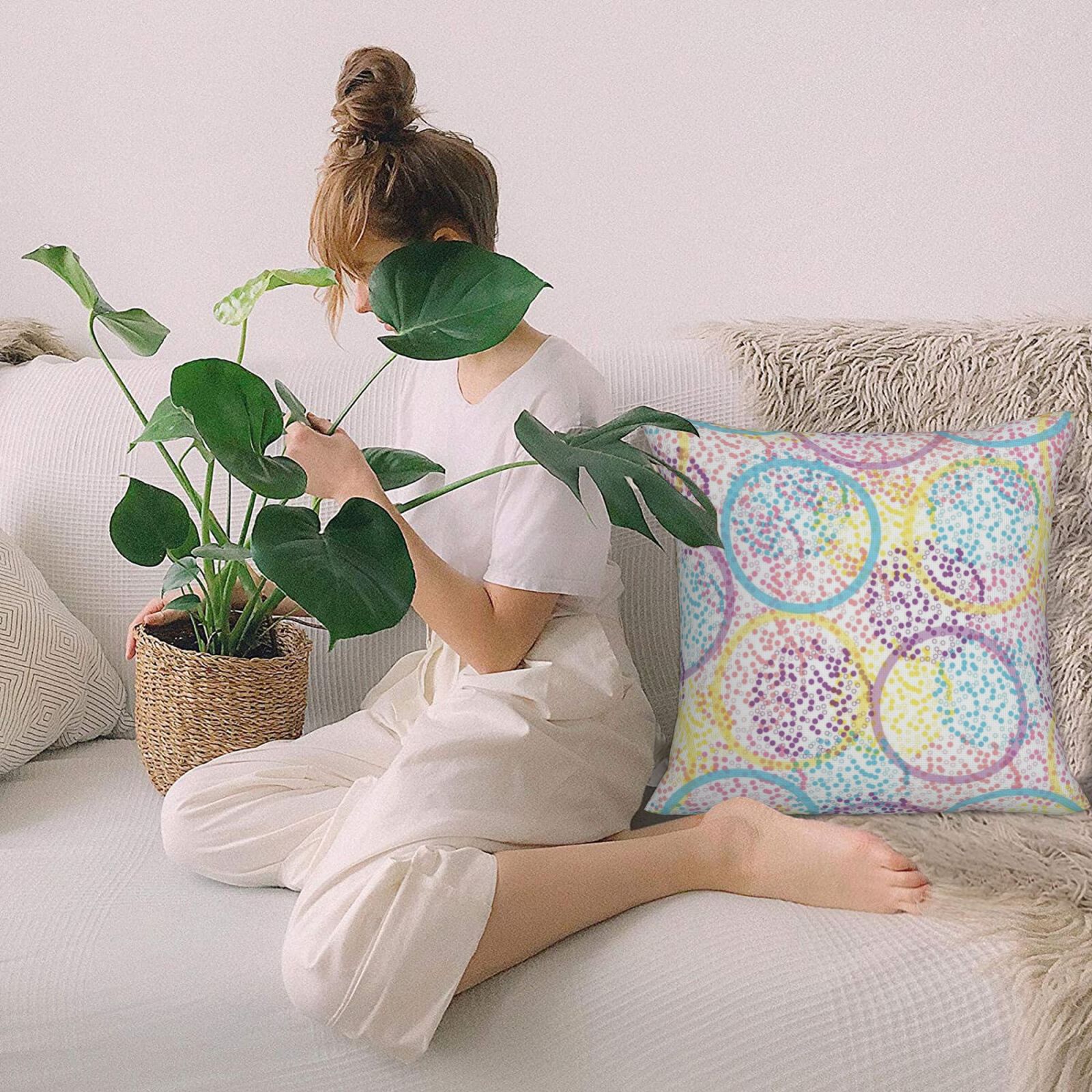 Imitation Linen Pillowcase-2 Pack