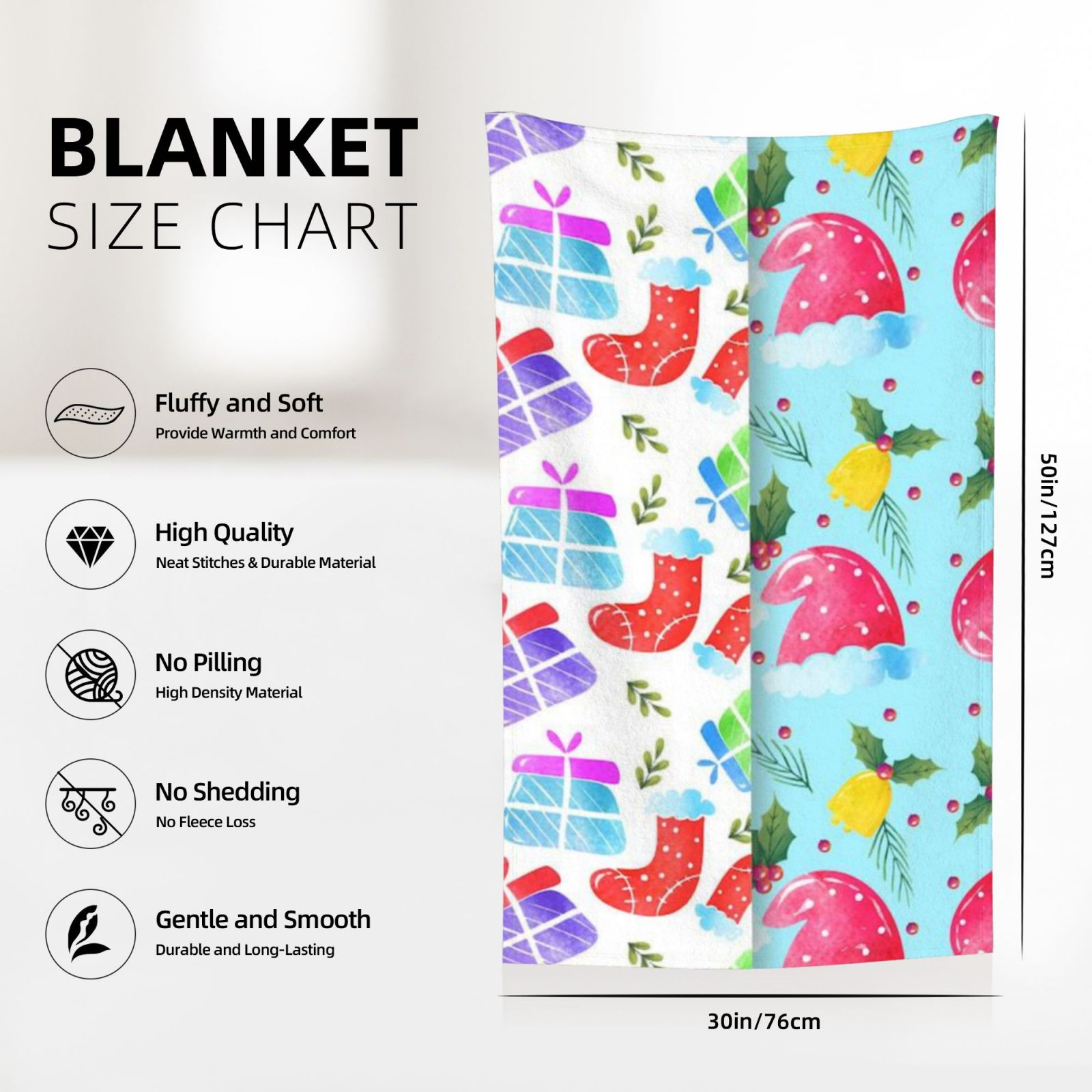 Flannel Blanket 30x50in (Vertical)