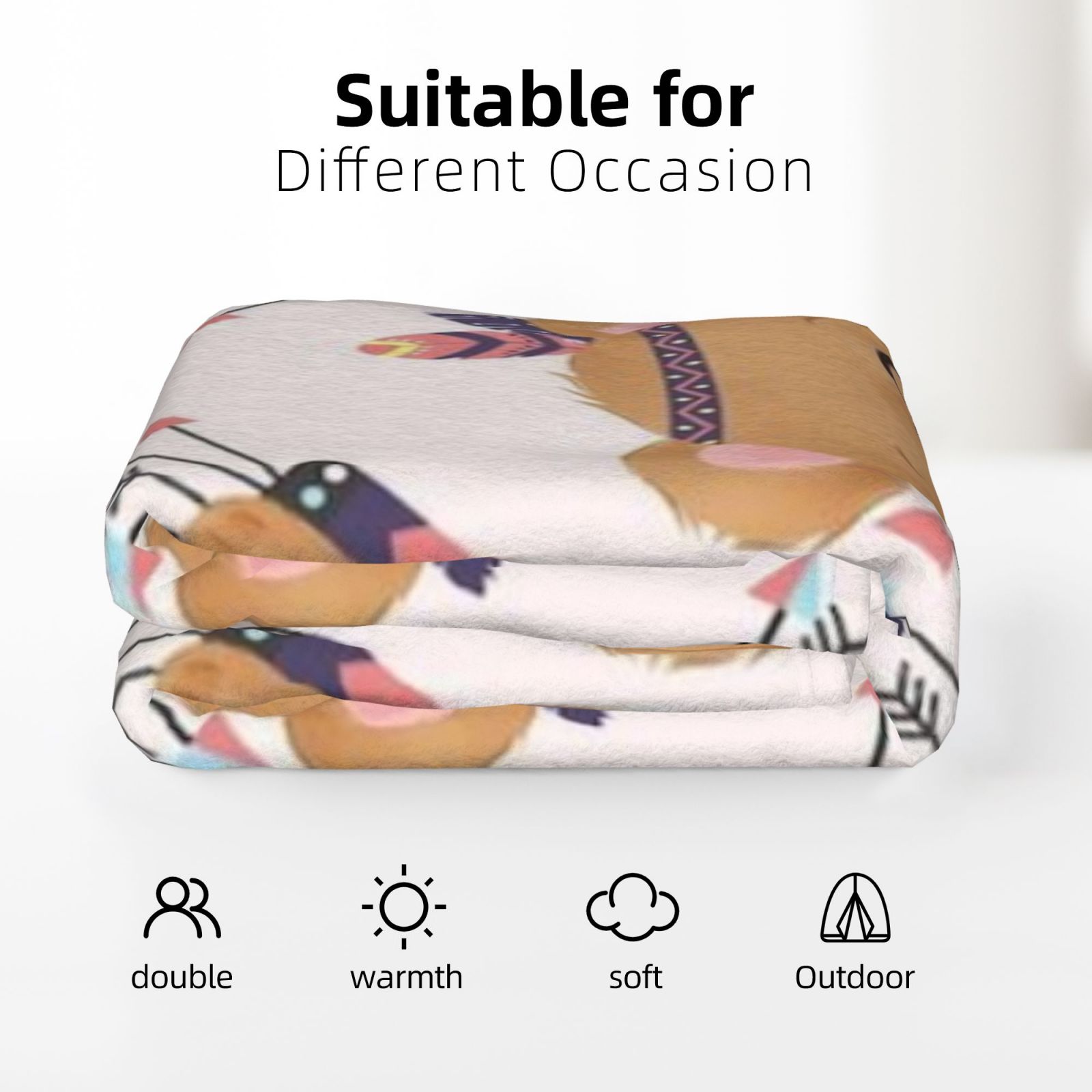 Flannel Blanket 50x70in (Vertical)