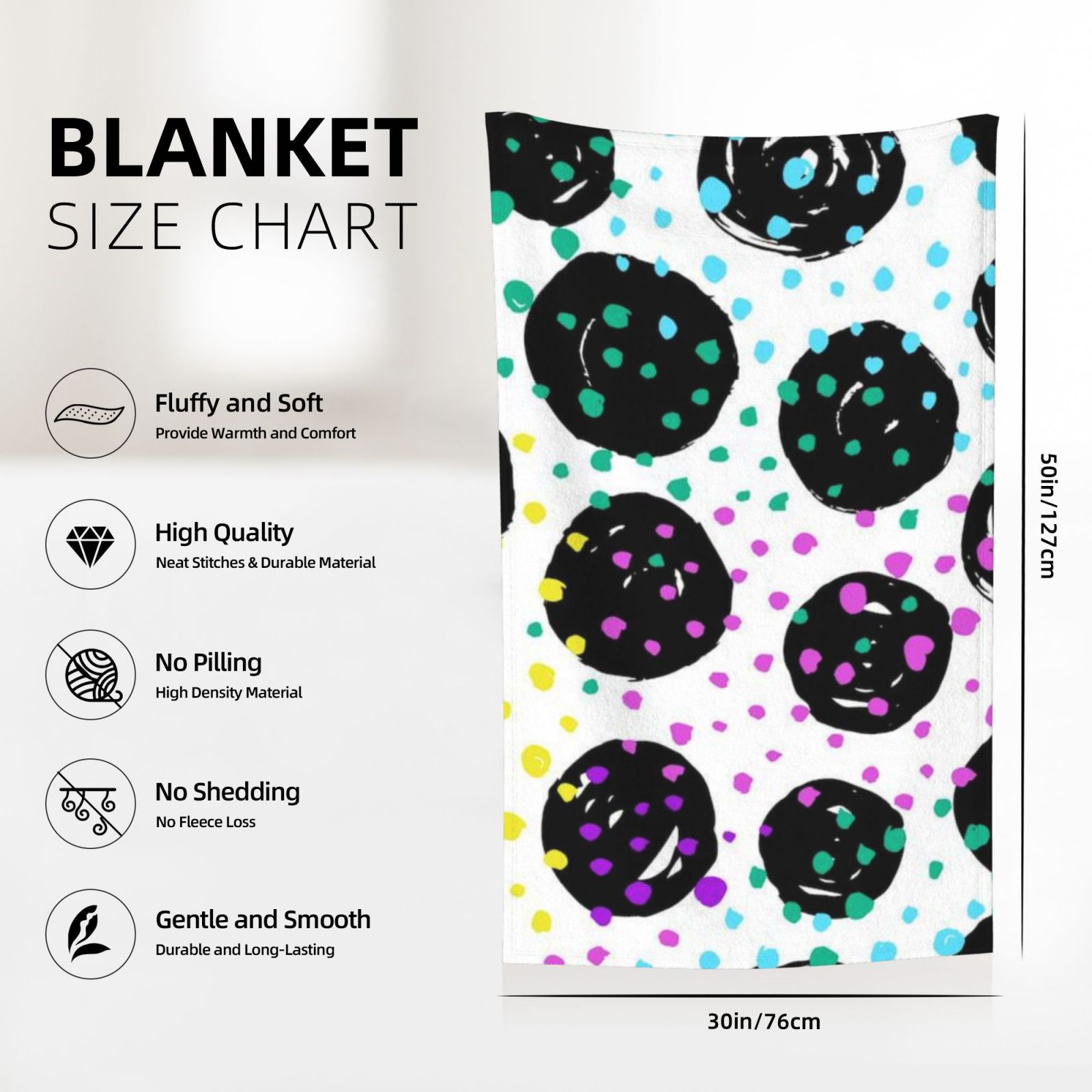 Flannel Blanket 30x50in (Vertical)