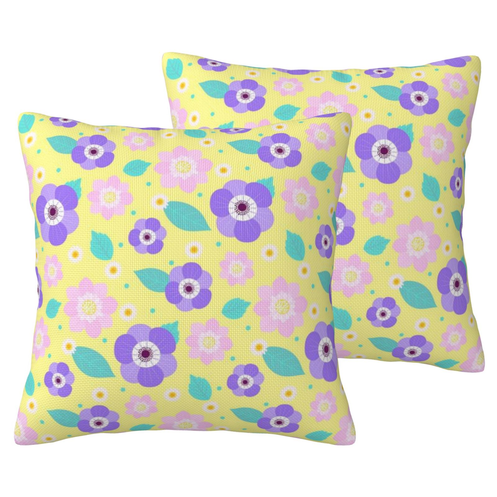 Imitation Linen Pillowcase-2 Pack