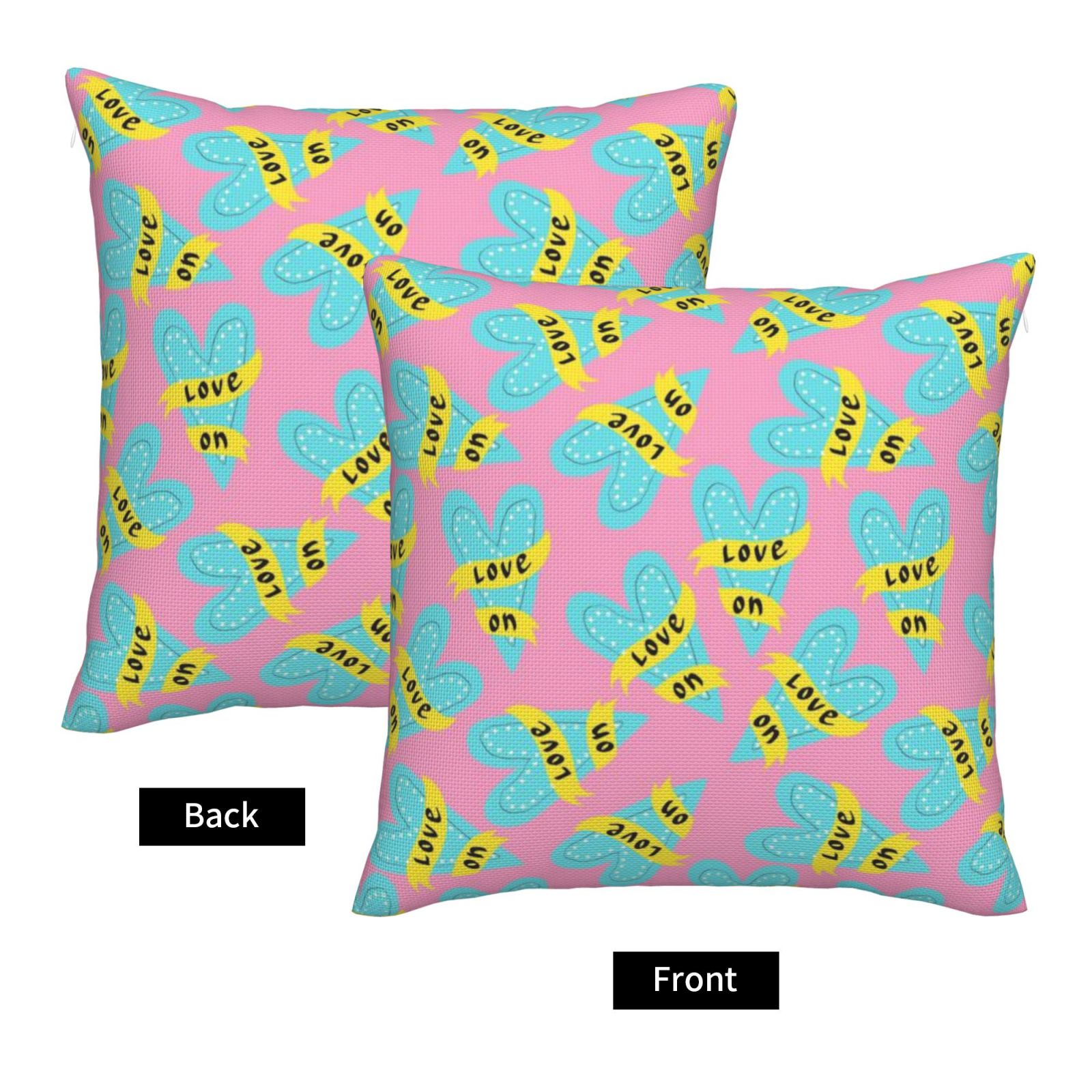 Imitation Linen Pillowcase-2 Pack