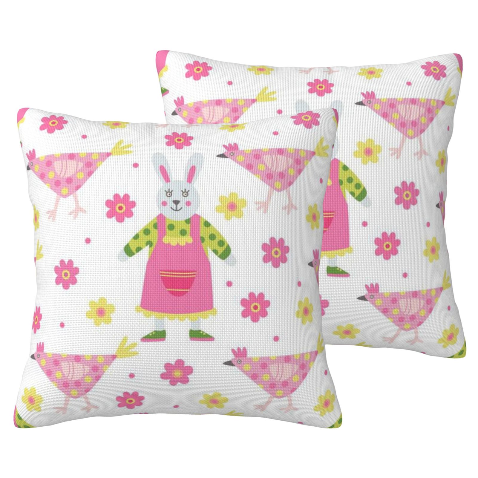 Imitation Linen Pillowcase-2 Pack