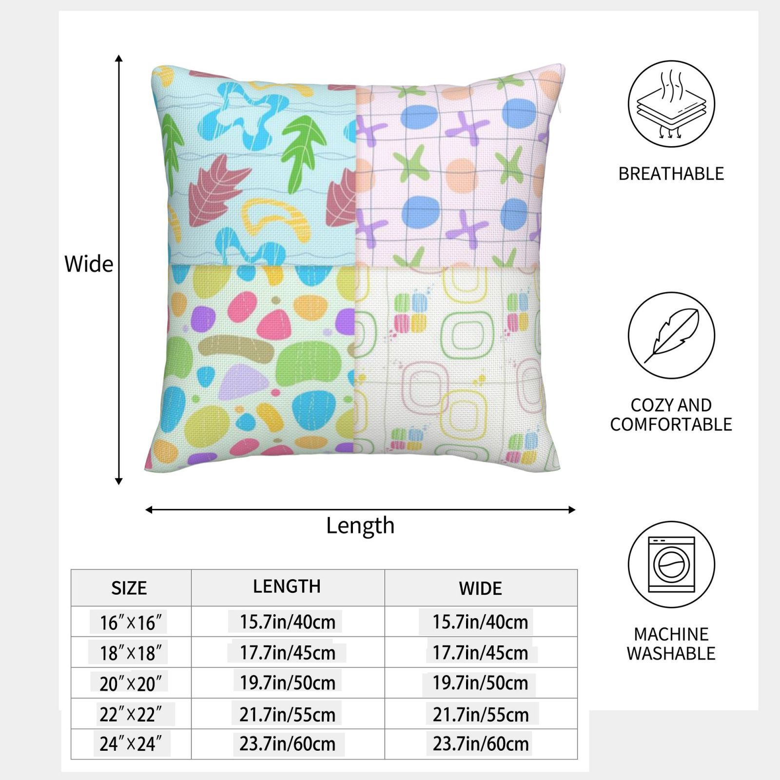 Imitation Linen Pillowcase-2 Pack