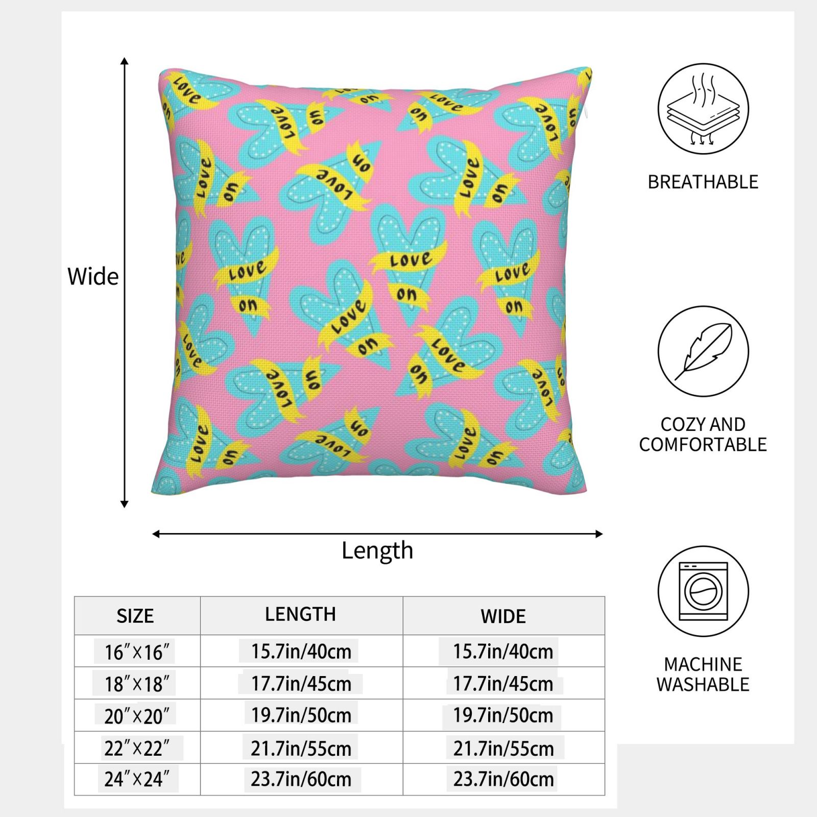 Imitation Linen Pillowcase-2 Pack
