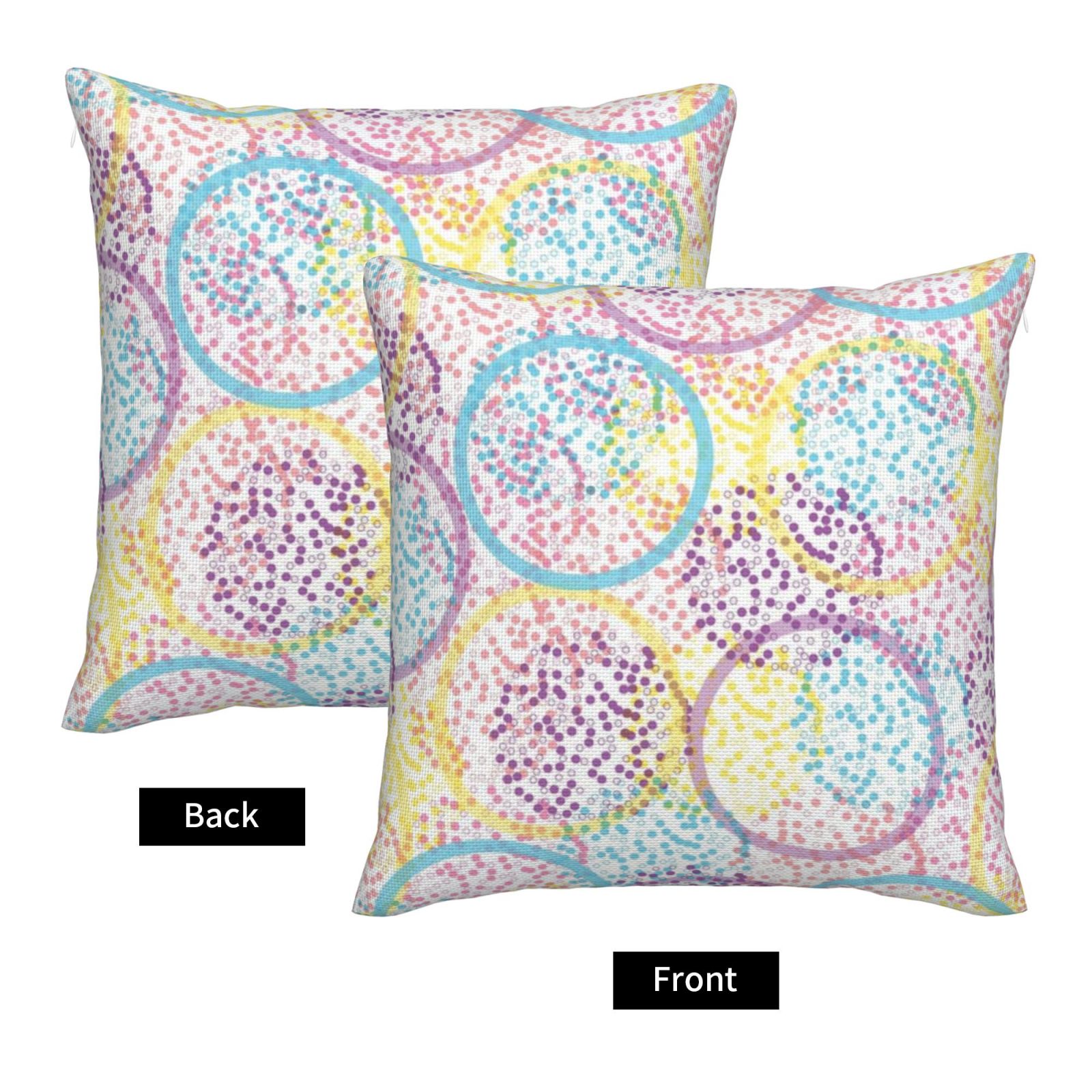 Imitation Linen Pillowcase-2 Pack