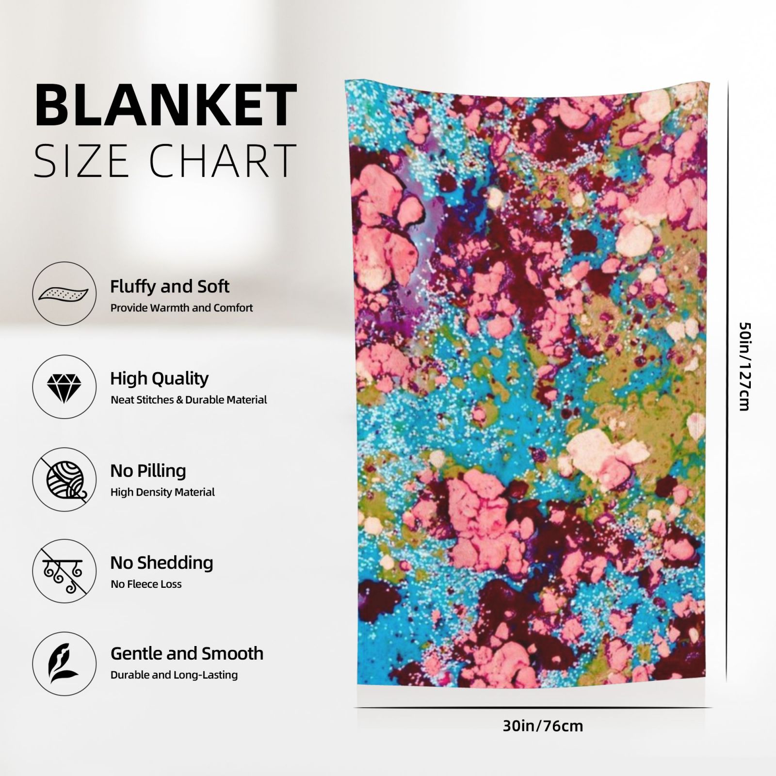 Flannel Blanket 30x50in (Vertical)