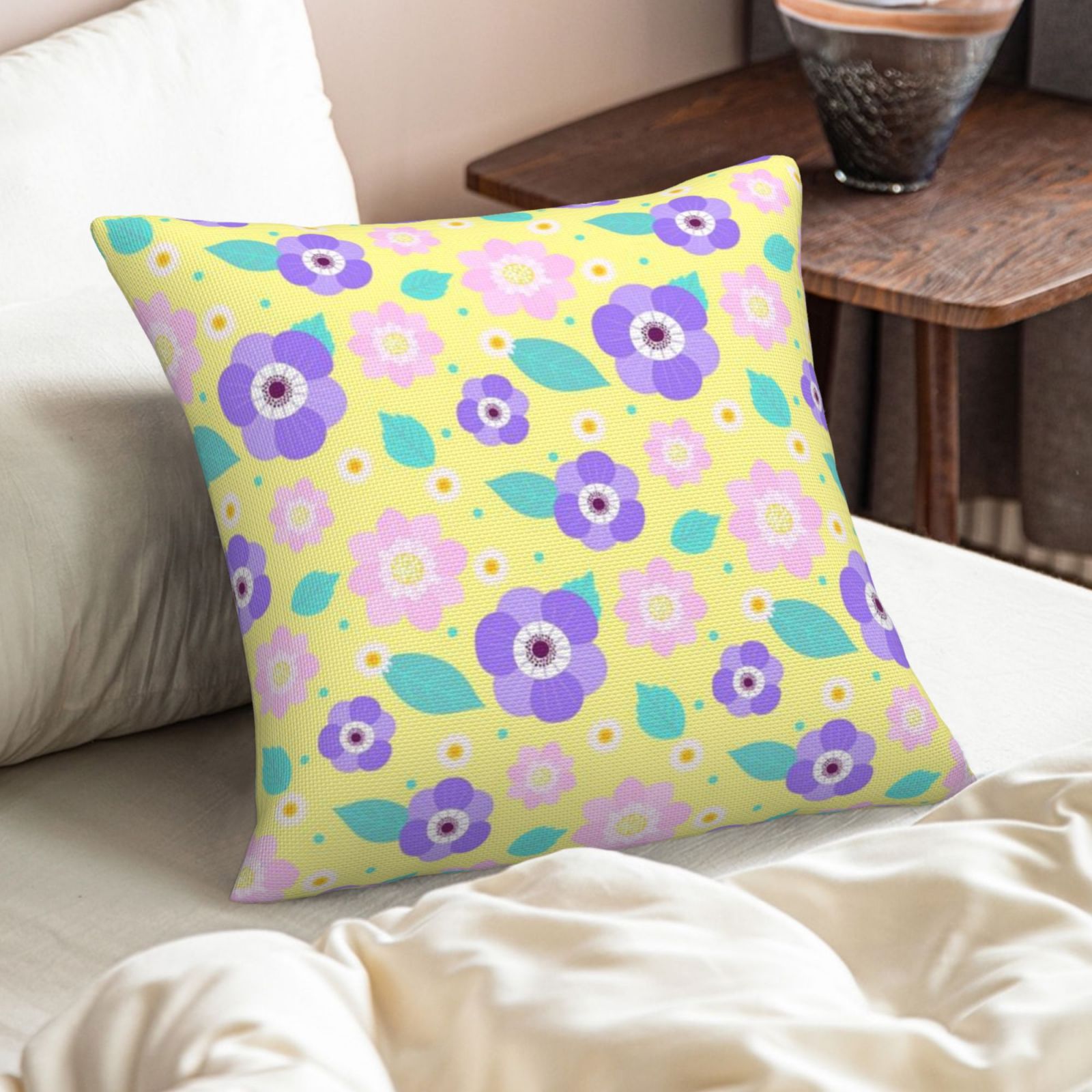 Imitation Linen Pillowcase-2 Pack
