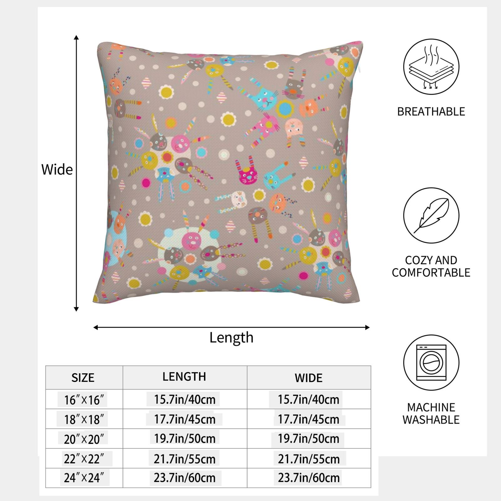 Imitation Linen Pillowcase-2 Pack