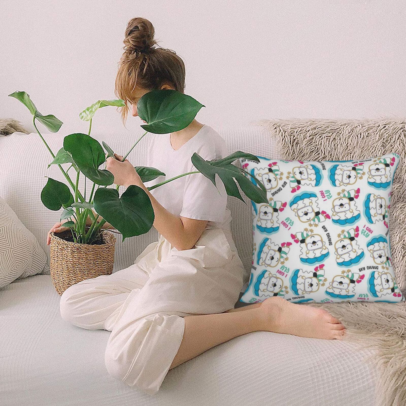 Imitation Linen Pillowcase-2 Pack