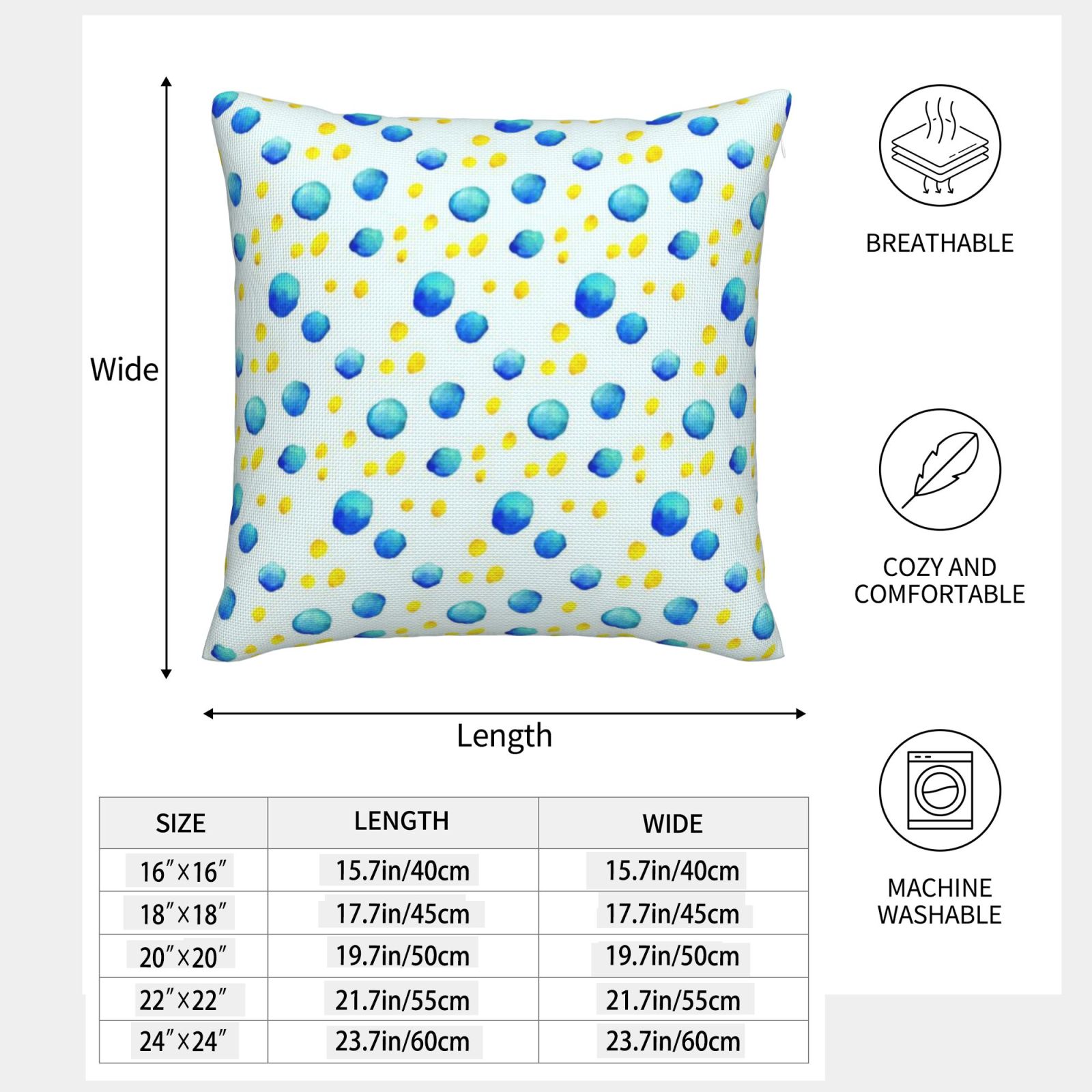 Imitation Linen Pillowcase-2 Pack