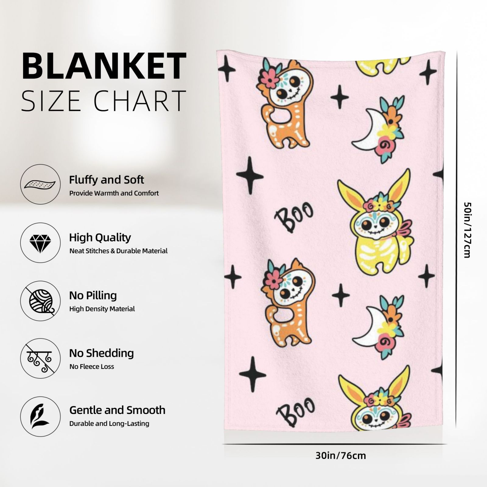 Flannel Blanket 30x50in (Vertical)