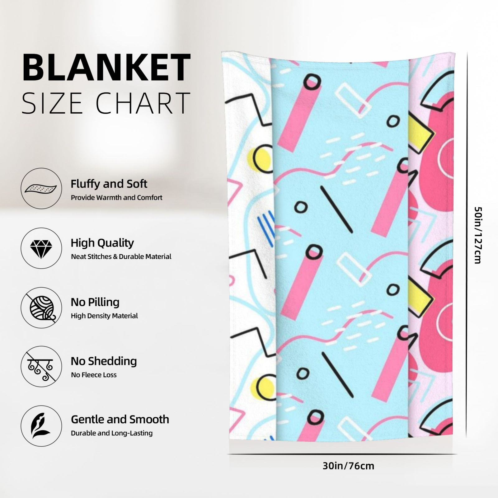 Flannel Blanket 30x50in (Vertical)