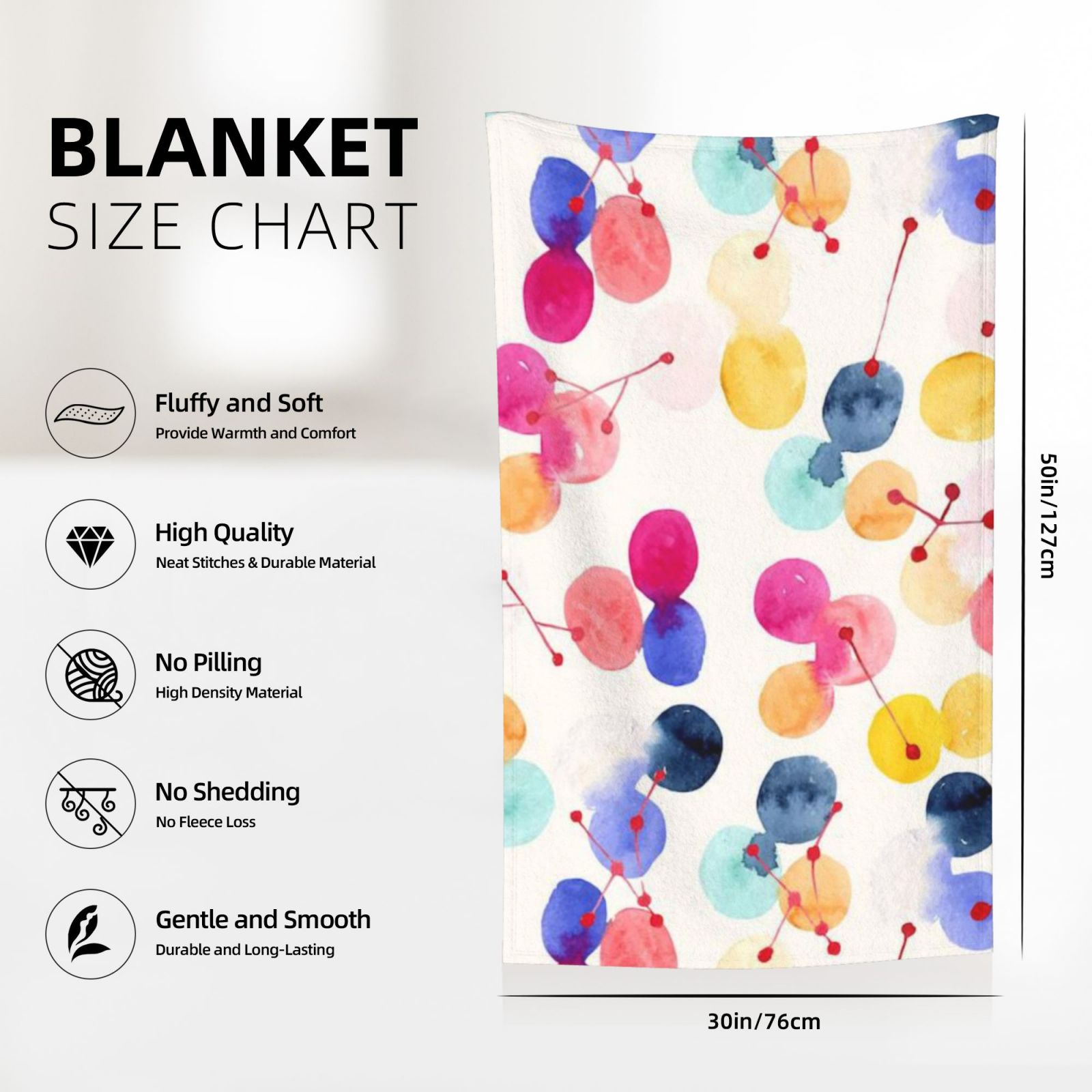 Flannel Blanket 30x50in (Vertical)