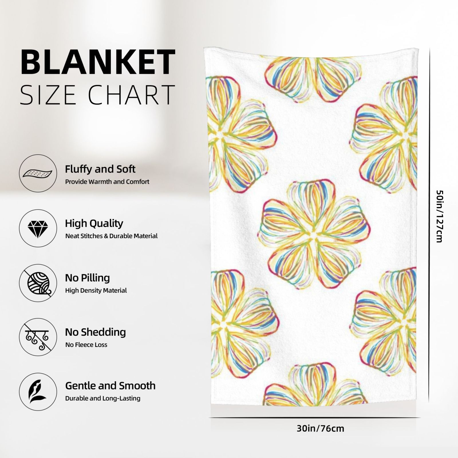 Flannel Blanket 30x50in (Vertical)