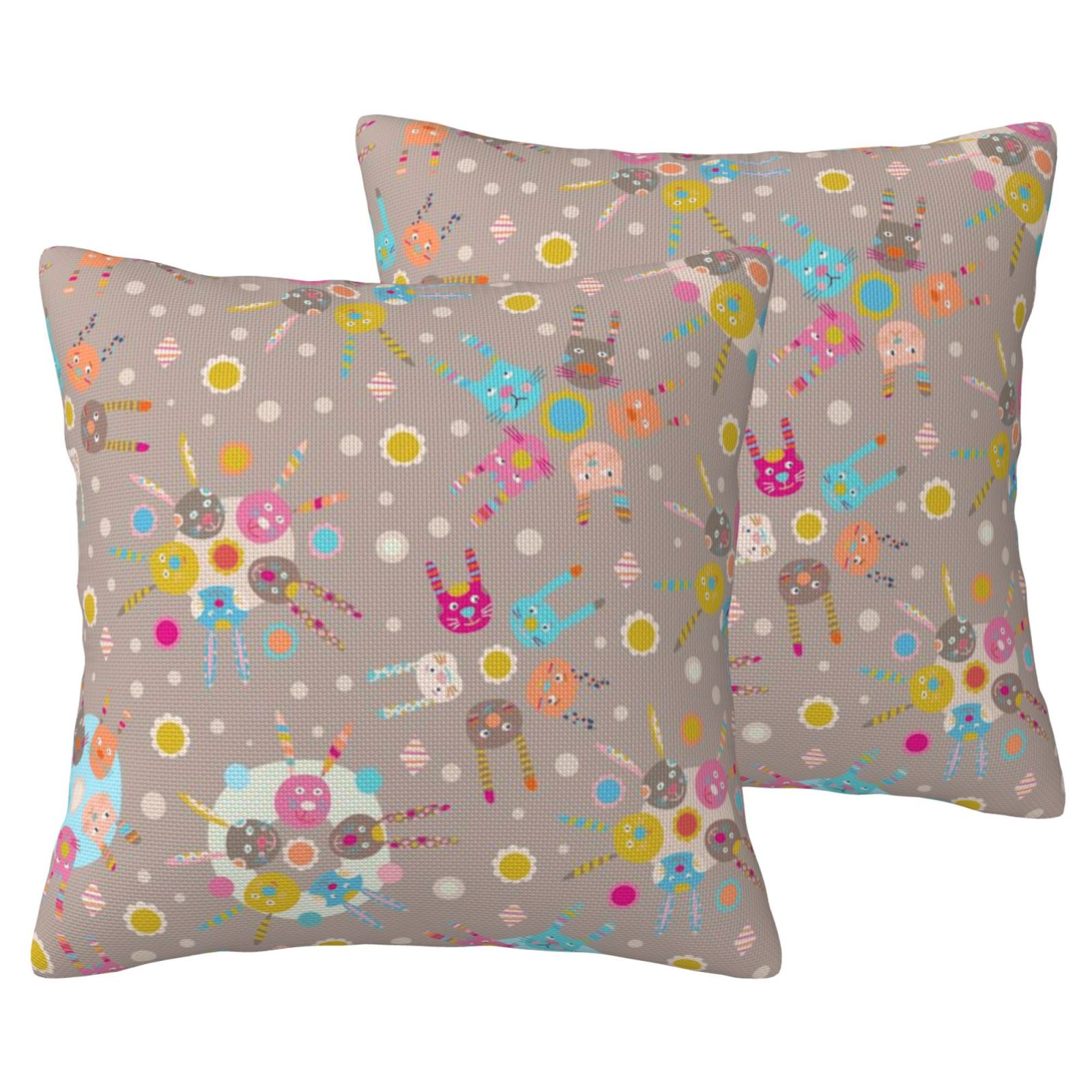 Imitation Linen Pillowcase-2 Pack