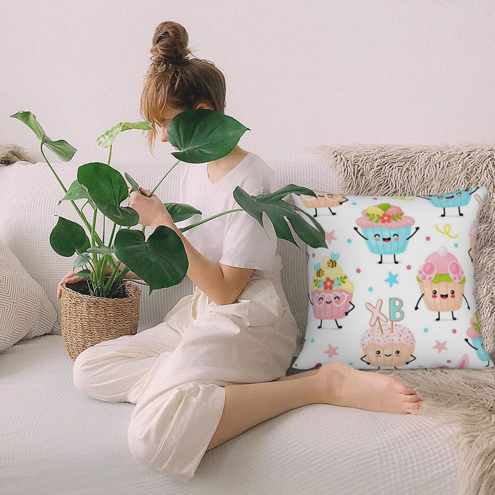 Imitation Linen Pillowcase-2 Pack