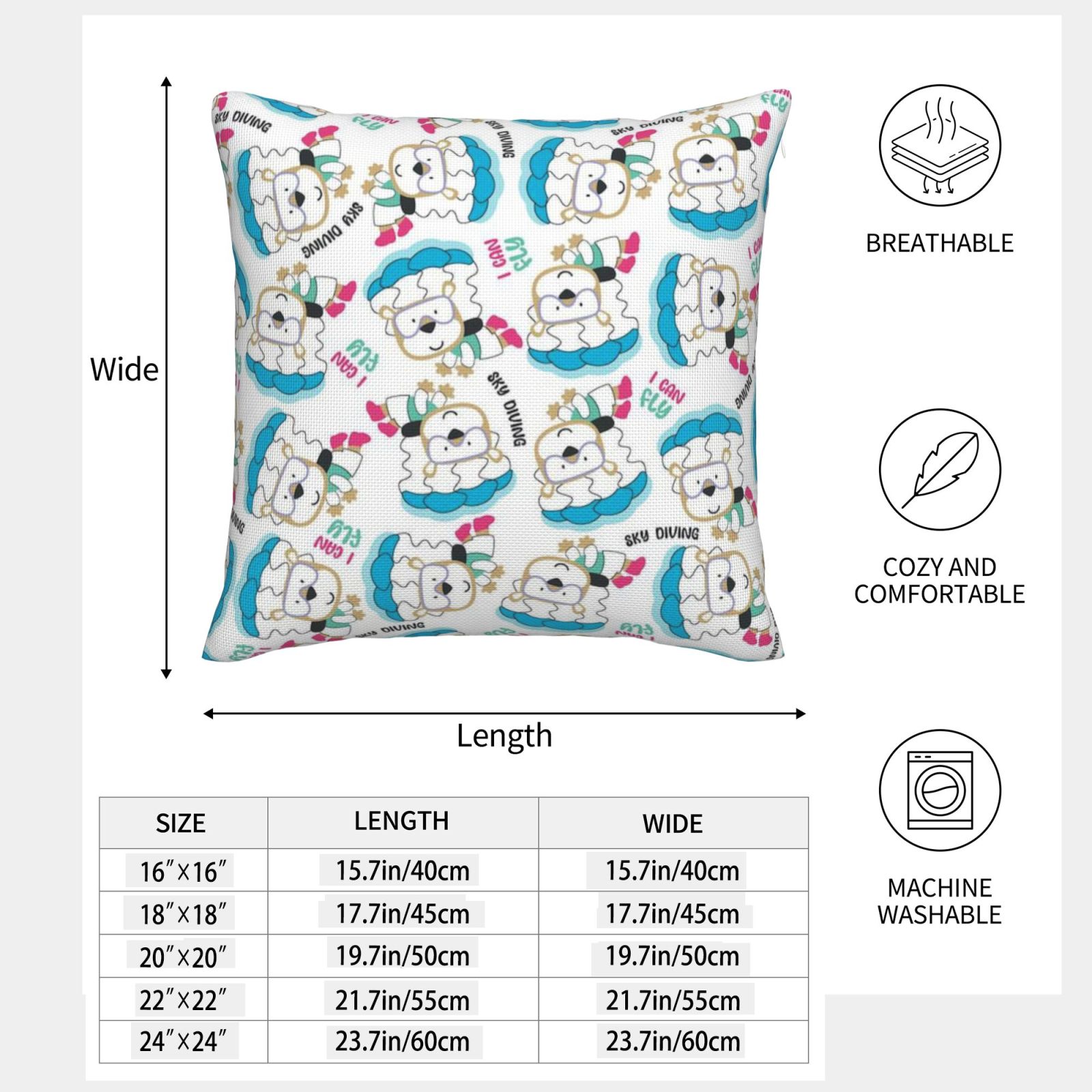 Imitation Linen Pillowcase-2 Pack