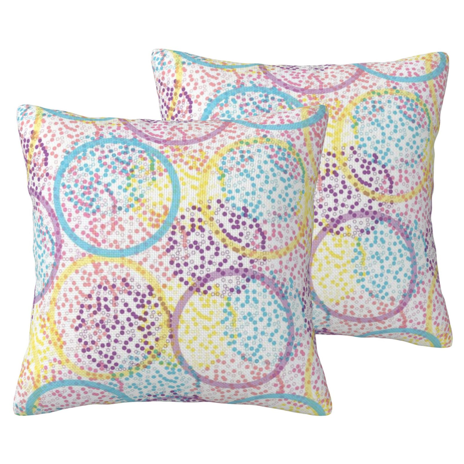 Imitation Linen Pillowcase-2 Pack