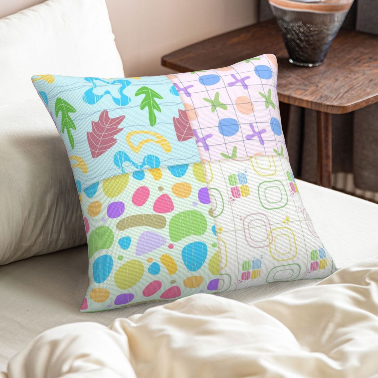 Imitation Linen Pillowcase-2 Pack