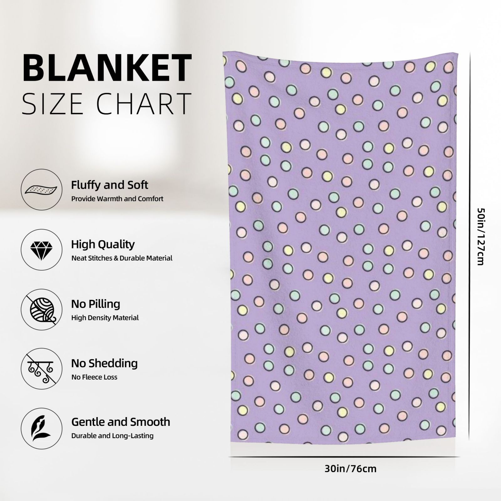 Flannel Blanket 30x50in (Vertical)