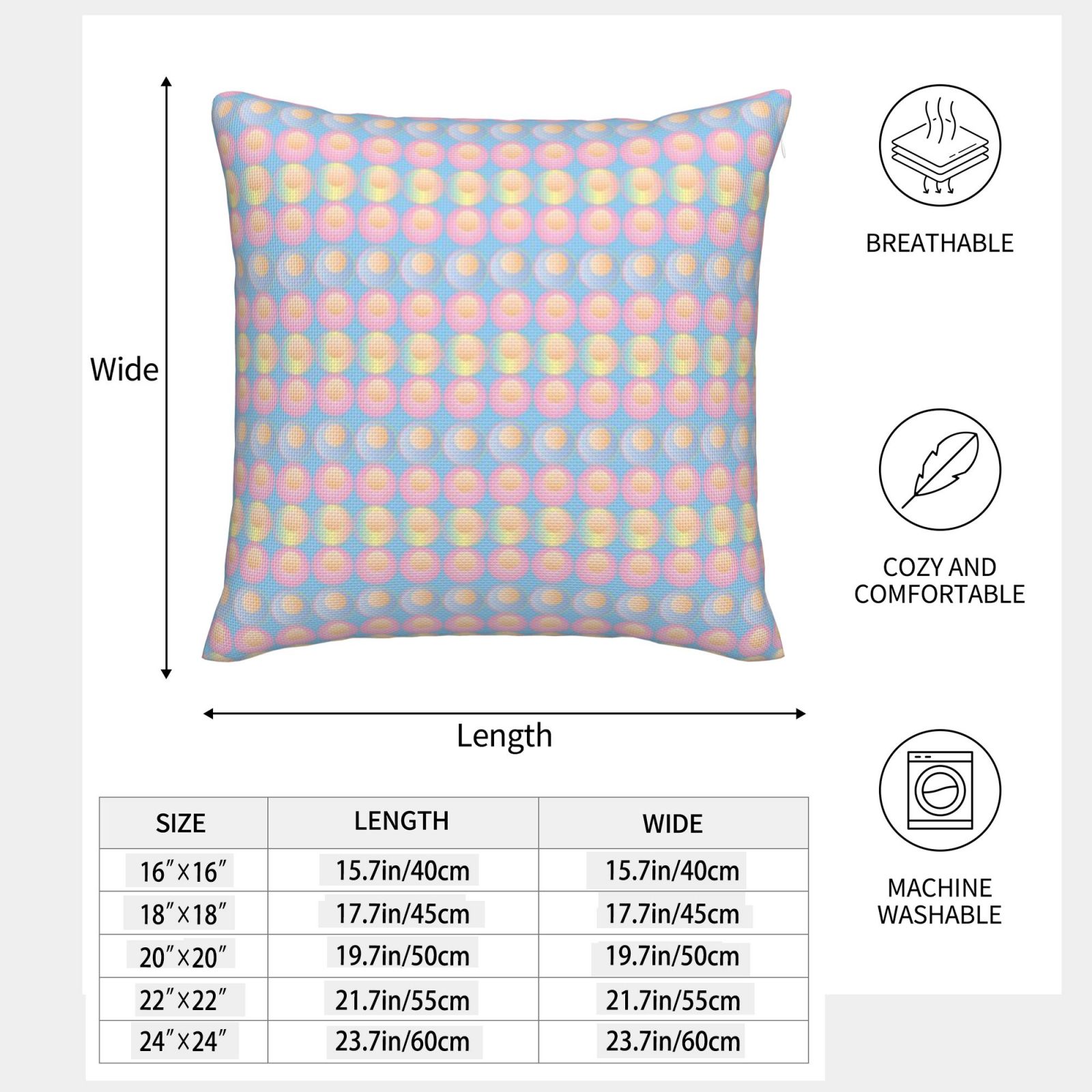 Imitation Linen Pillowcase-2 Pack