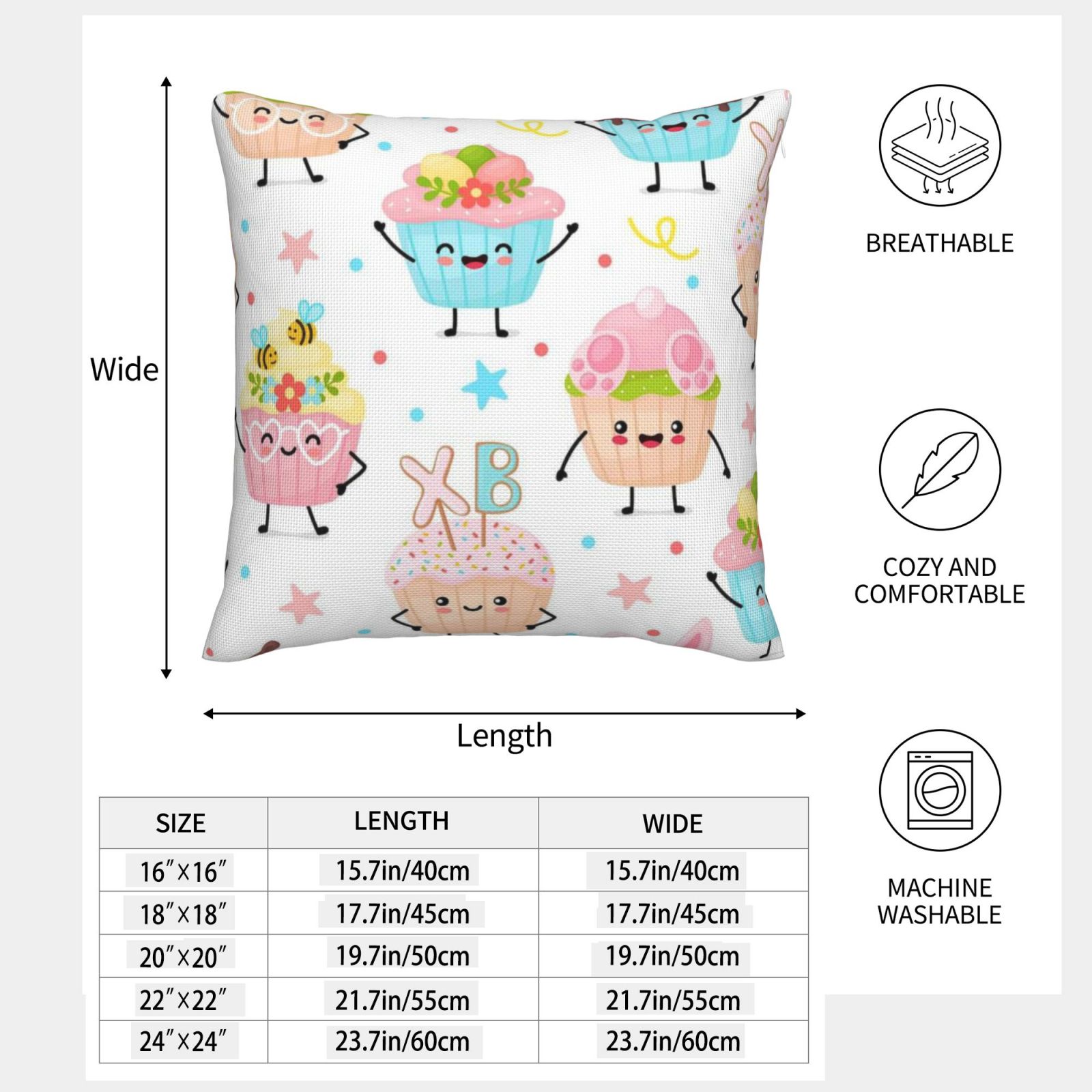 Imitation Linen Pillowcase-2 Pack