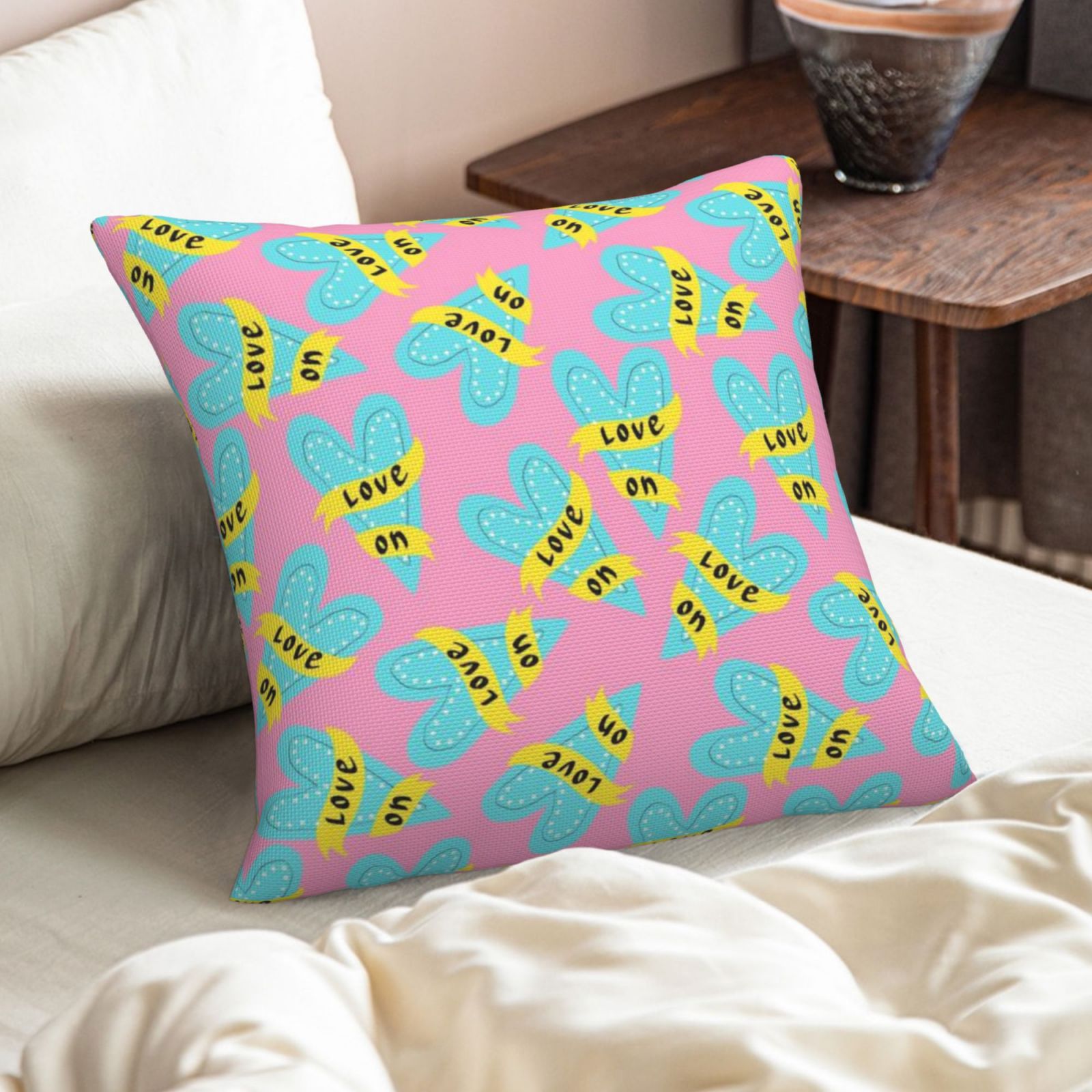 Imitation Linen Pillowcase-2 Pack