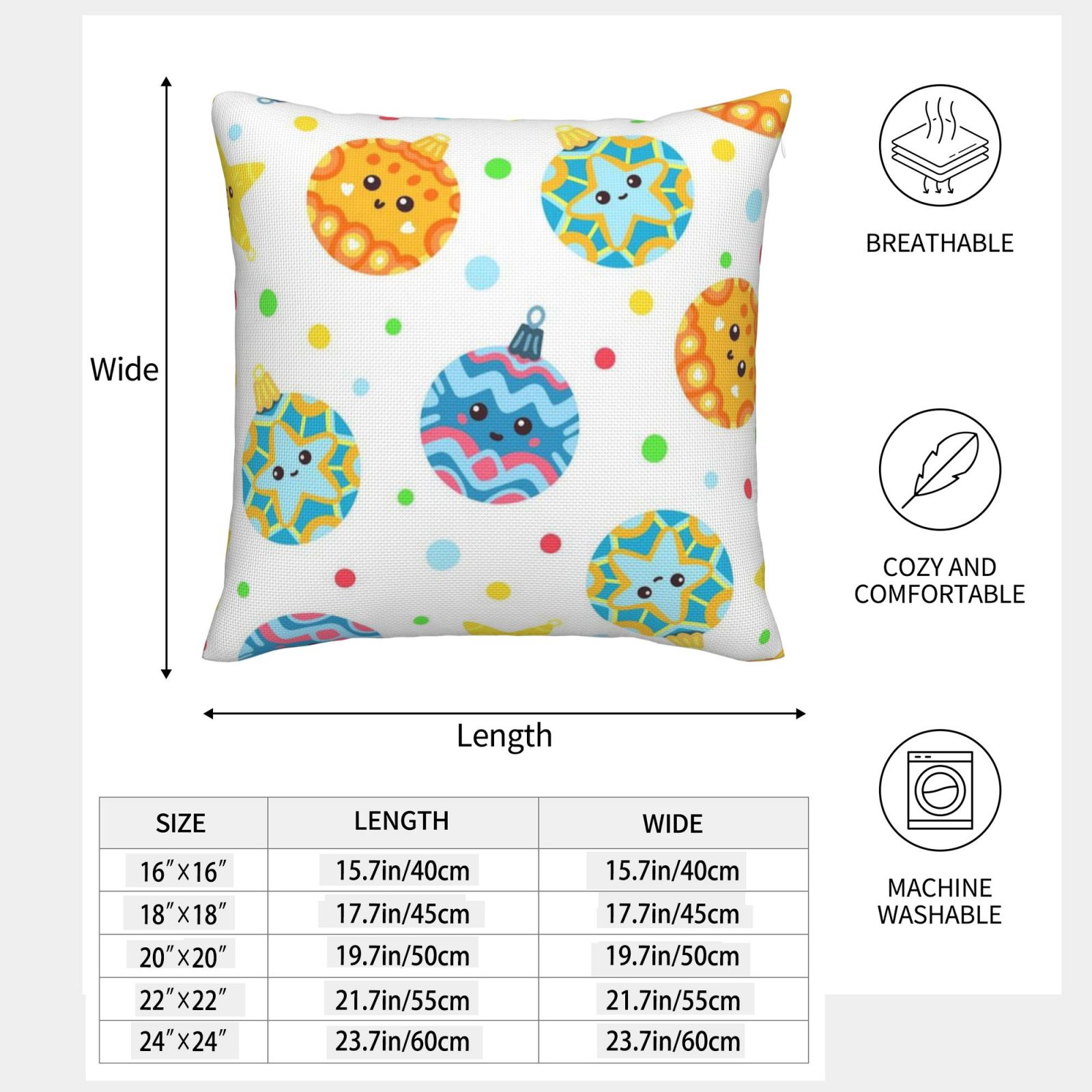 Imitation Linen Pillowcase-2 Pack