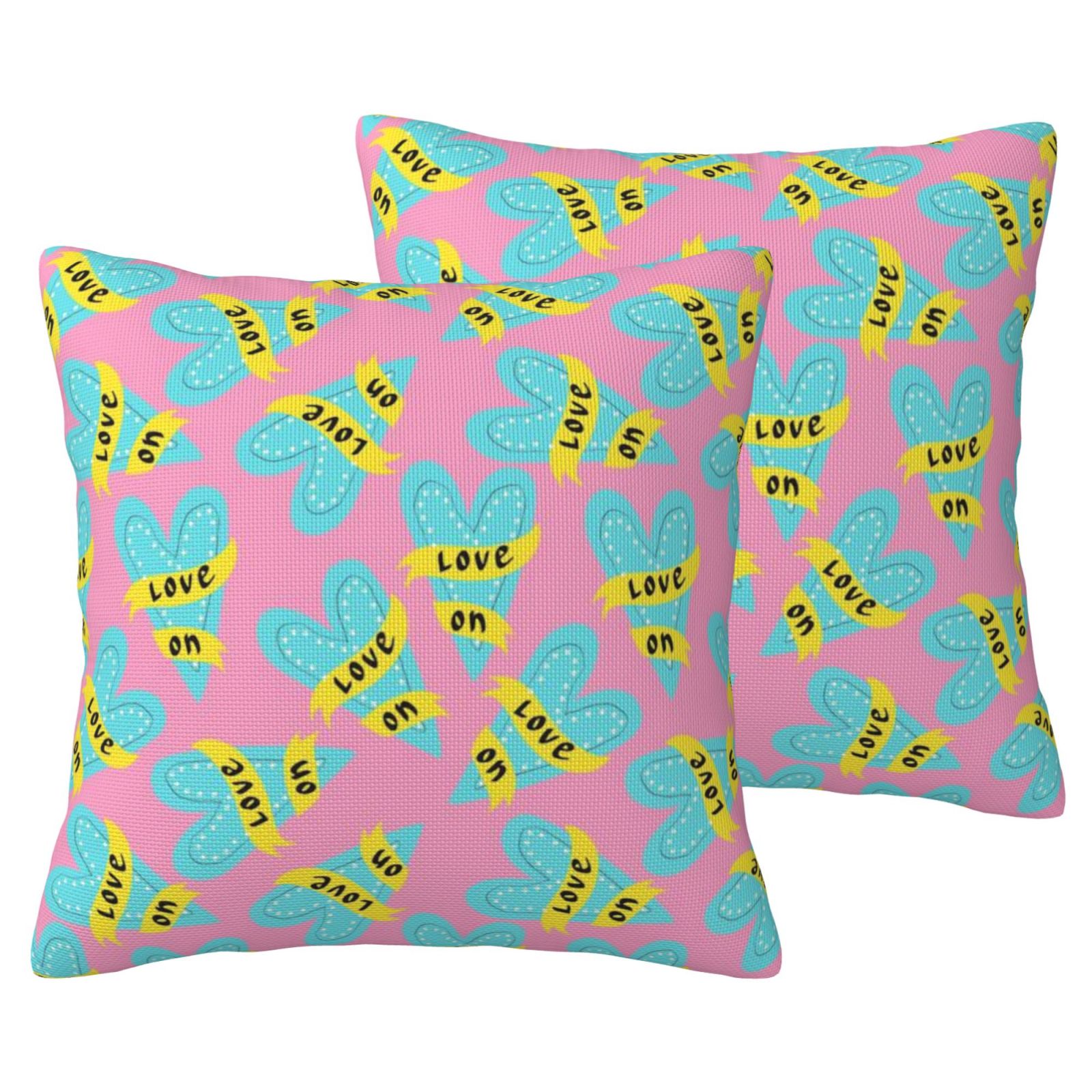 Imitation Linen Pillowcase-2 Pack