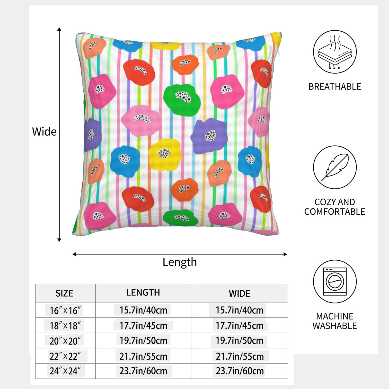 Imitation Linen Pillowcase-2 Pack